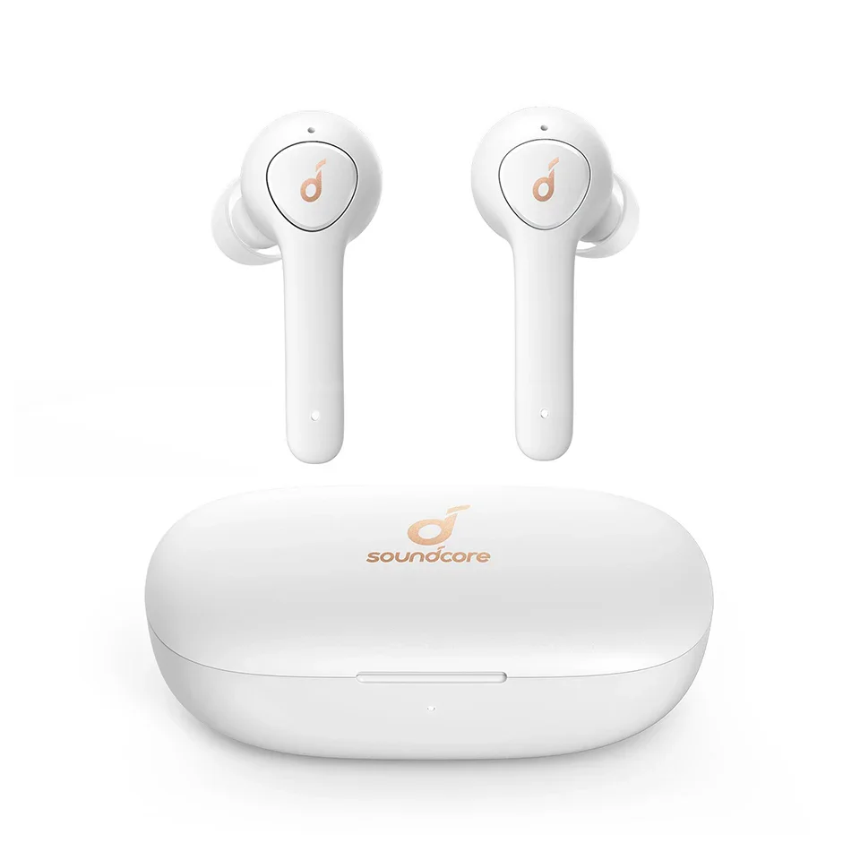soundcore by Anker P2 Mini Bluetooth Kopfhörer, In Ear Kopfhörer mit 10mm Audiotreiber, intensiver Bass, EQ, Bluetooth 5.2, 32 Std Akku, Aufladen mit USB-C, minimalistisches Design(Weiß o. Nachtschwarz)