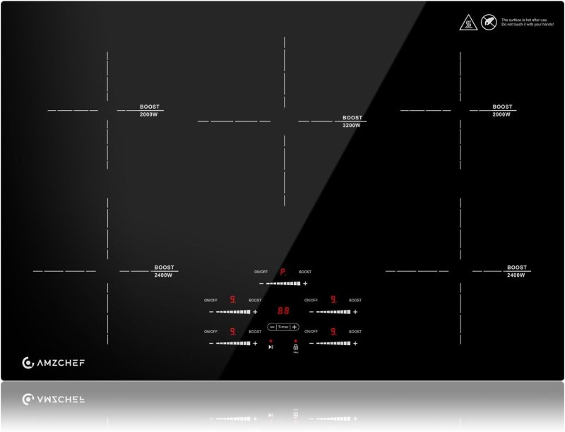Induktionskochfeld 80 cm – Flexzonen & Bridge